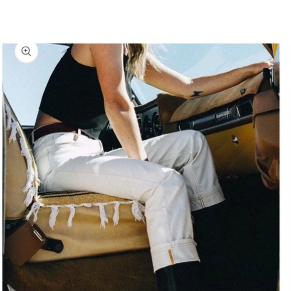 ATWYLD Moto Union Chino Jeans in White Size 34 - Picture 4 of 11